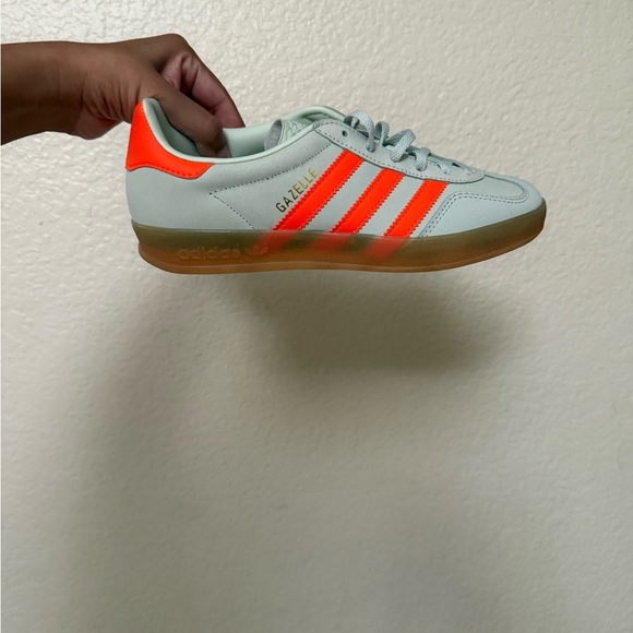 adidas Mint Green and Orange Sneakers - Picture 3 of 6